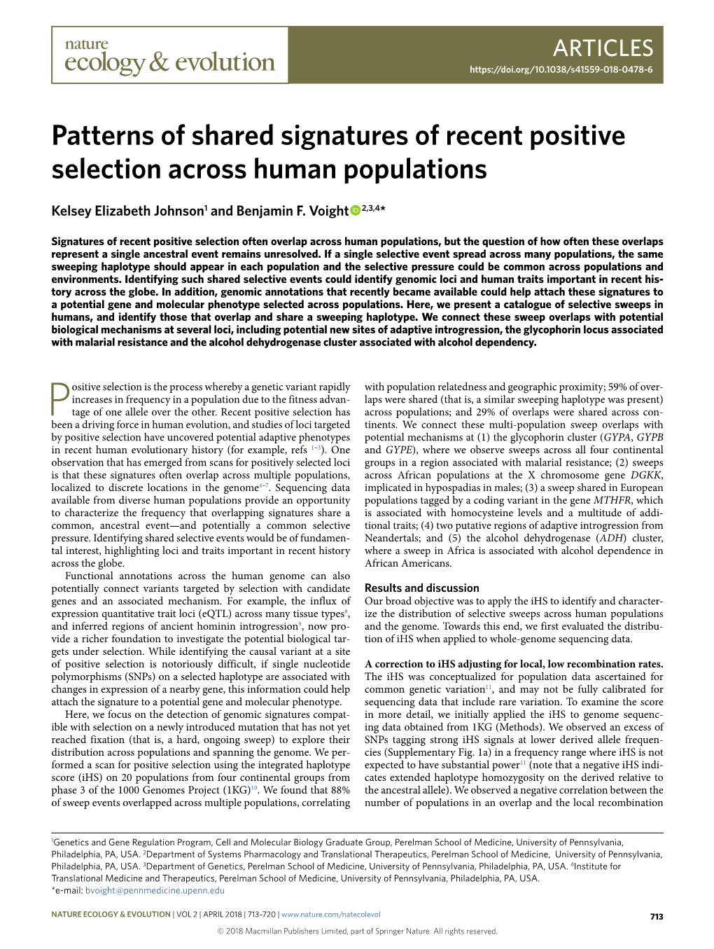 Patterns of Shared Signatures of Recent Positive Selection Across Human Populations