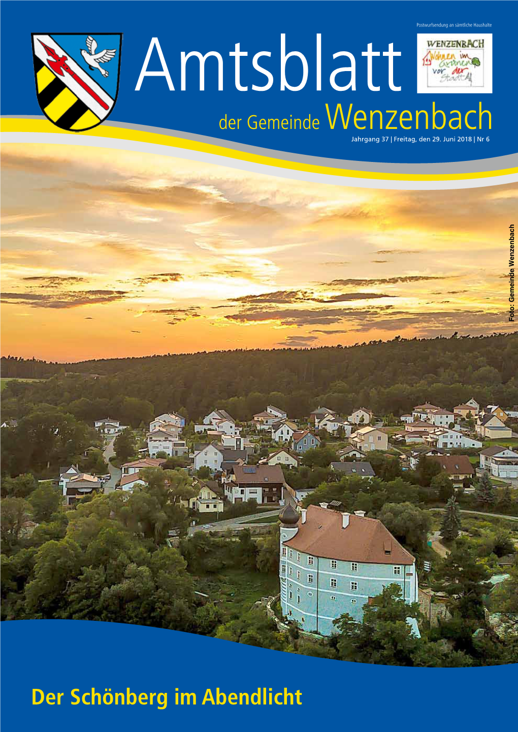 Der Schönberg Im Abendlicht 2 | Amtsblatt Der Gemeinde Wenzenbach | Ausgabe 6/18