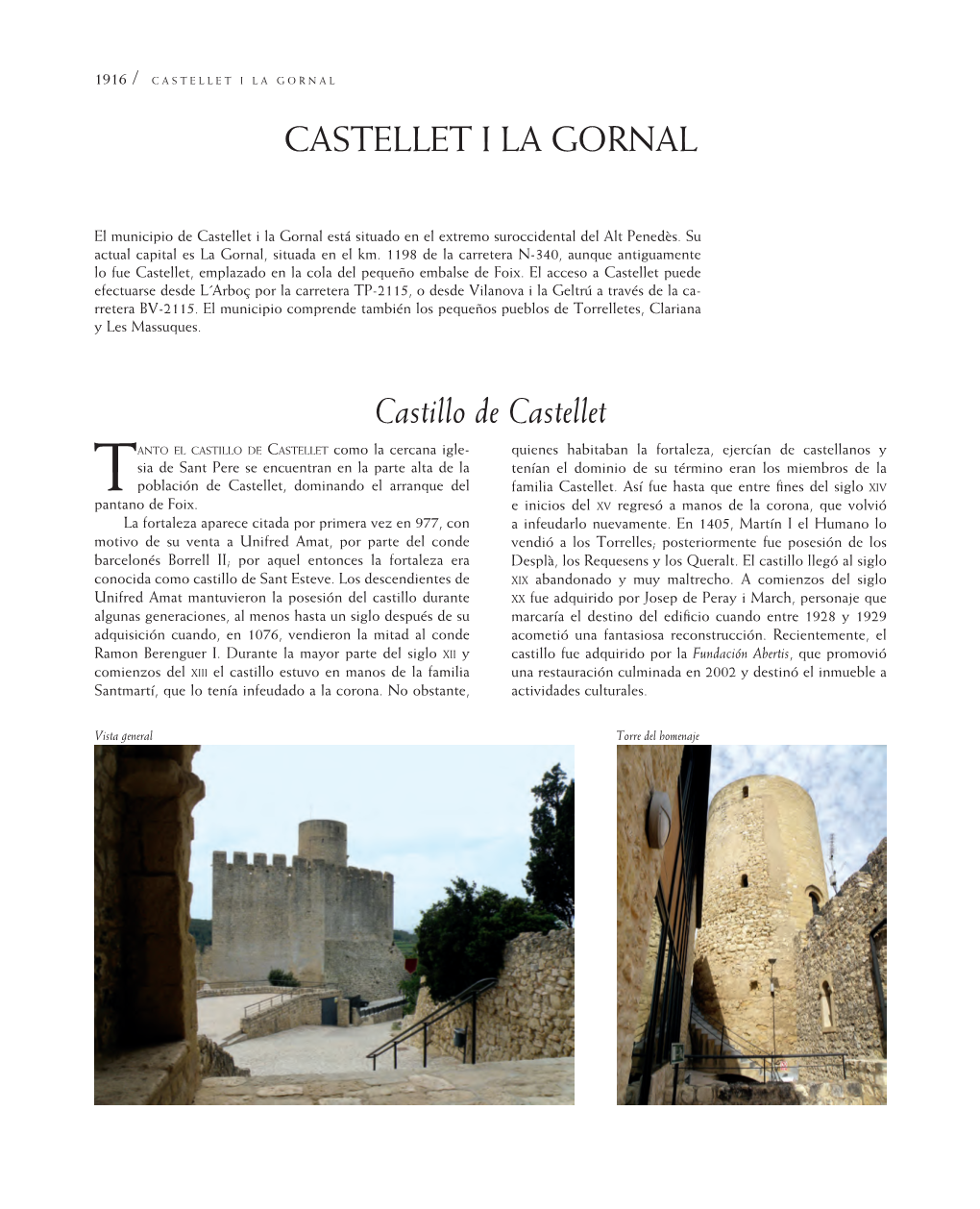 Castellet I La Gornal CASTELLET I LA GORNAL