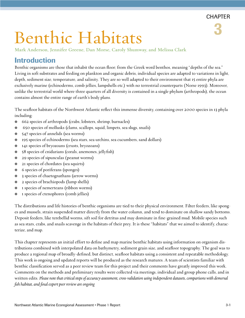 Benthic Habitats