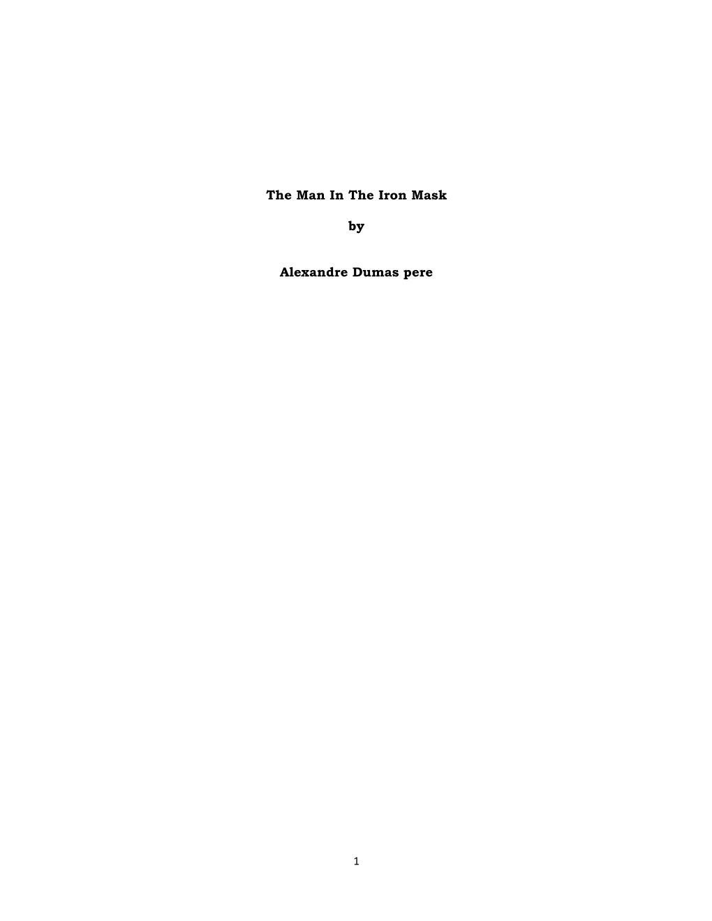 The Man in the Iron Mask.Pdf