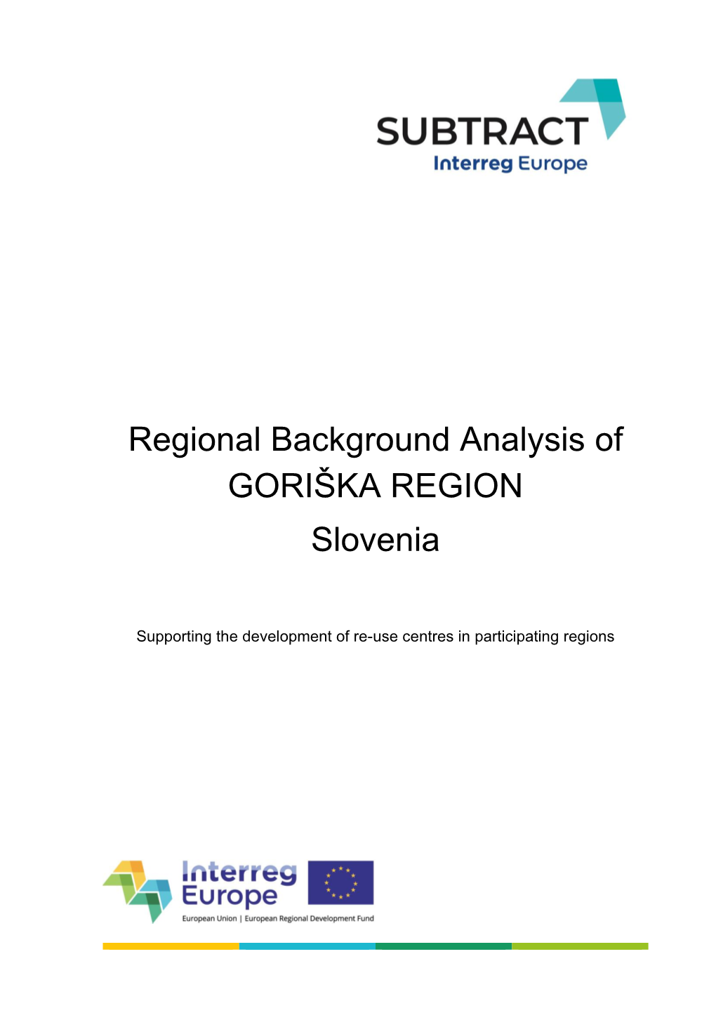 Regional Background Analysis of GORIŠKA REGION Slovenia