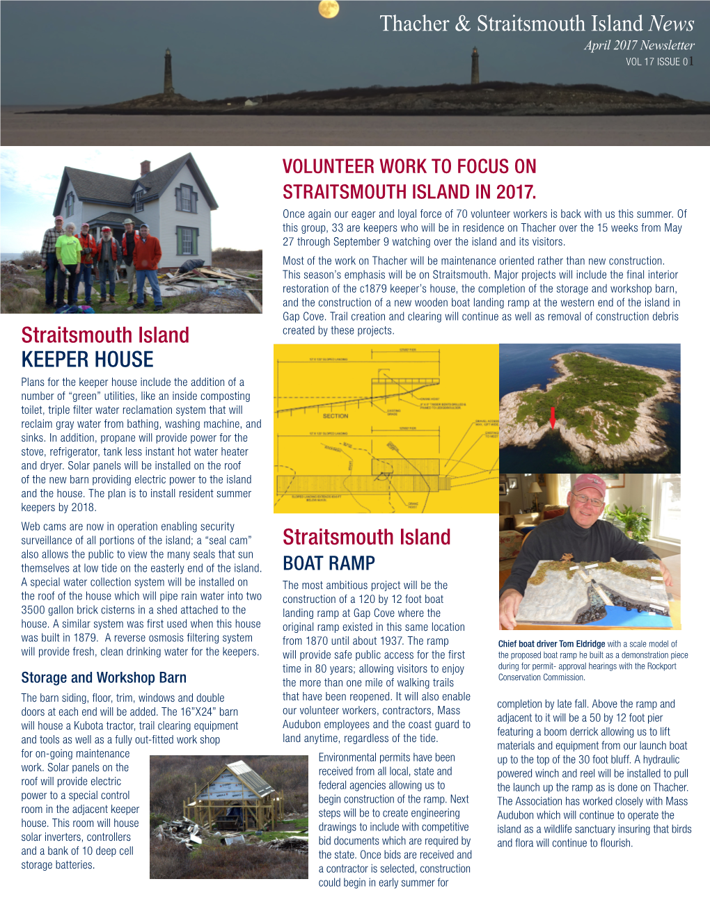 Thacher & Straitsmouth Island News