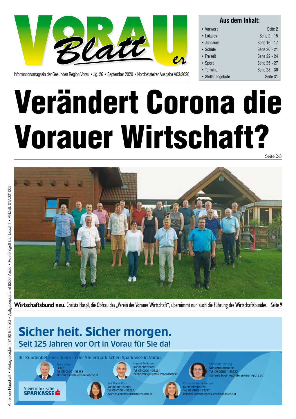 Verändert Corona Die Vorauer Wirtschaft?