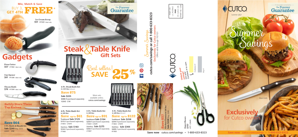 Knife $61 Can Opener $57 Pizza Cutter #2031 C/W Sale $249 Sale 3-Pc