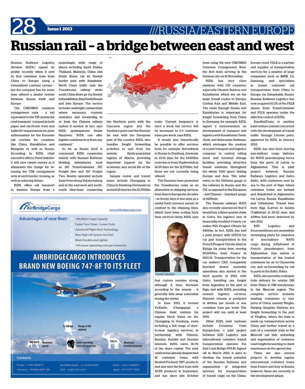 Russian Rail – a Bridge Between East and West