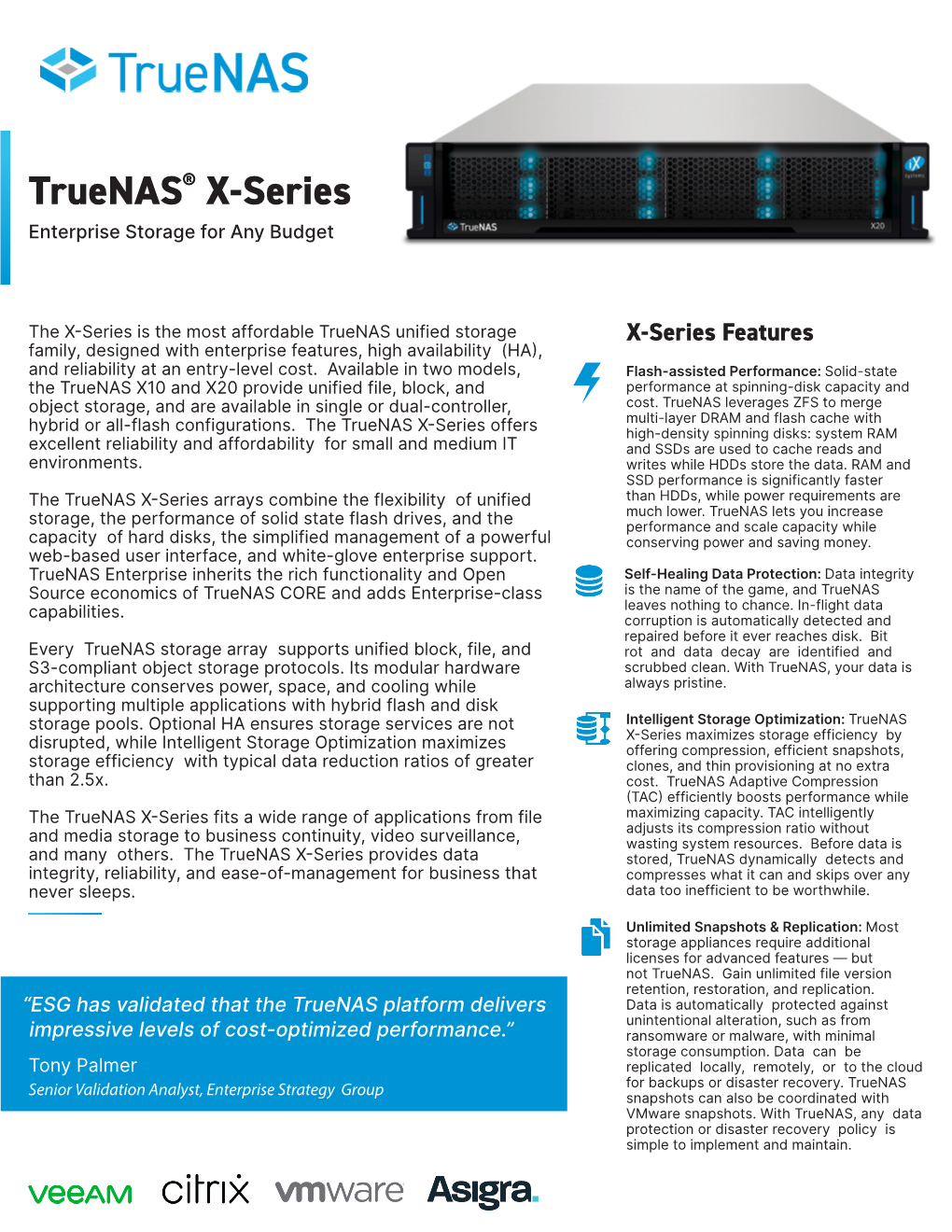 Truenas® X-Series Enterprise Storage for Any Budget