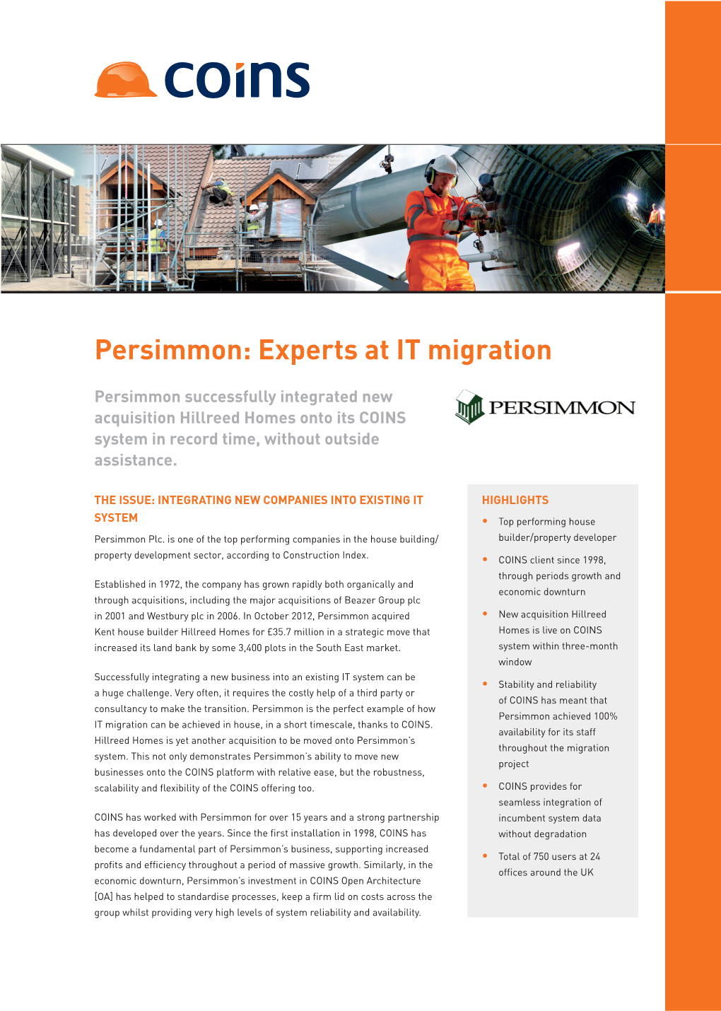 Persimmon: Experts at IT Migration