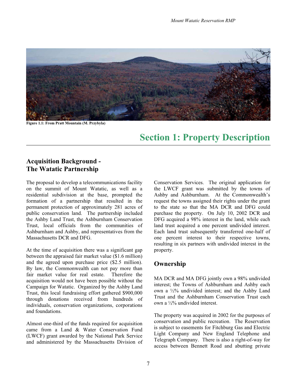 Section 1: Property Description