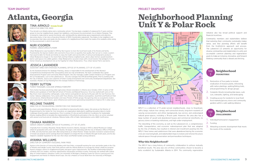 Atlanta, Georgia Neighborhood Planning Unit Y & Polar Rock