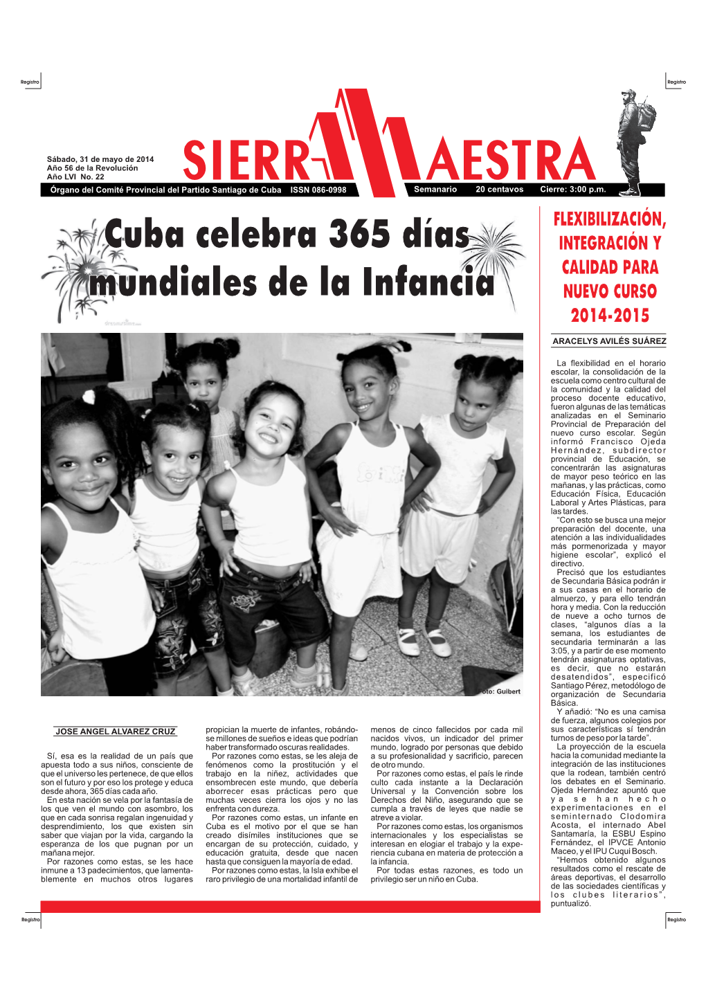Cuba Celebra 365 Días Mundiales De La Infancia Cuba Celebra 365 Días Mundiales De La Infancia