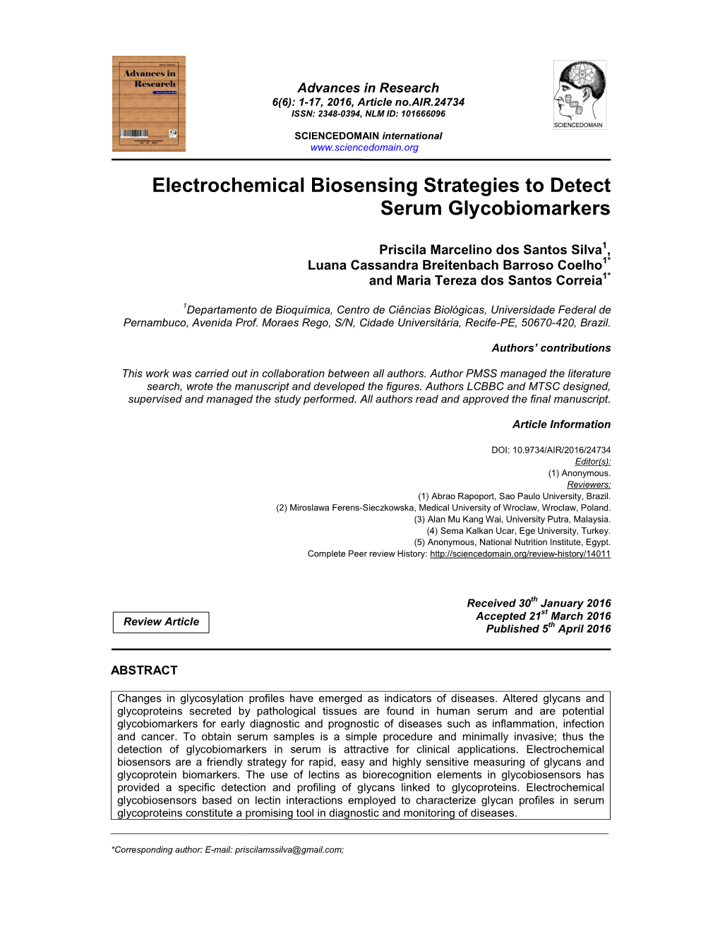 Electrochemical Biosensing Strategies to Detect Serum Glycobiomarkers