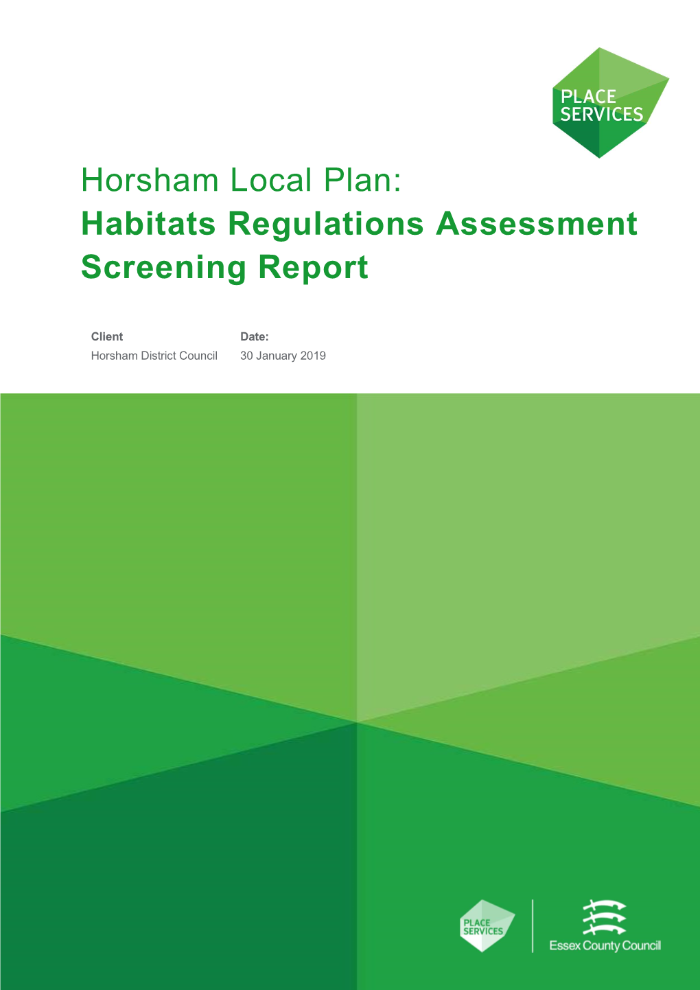 Place Services Horsham Local Plan Habitat Regulations Assessment 30