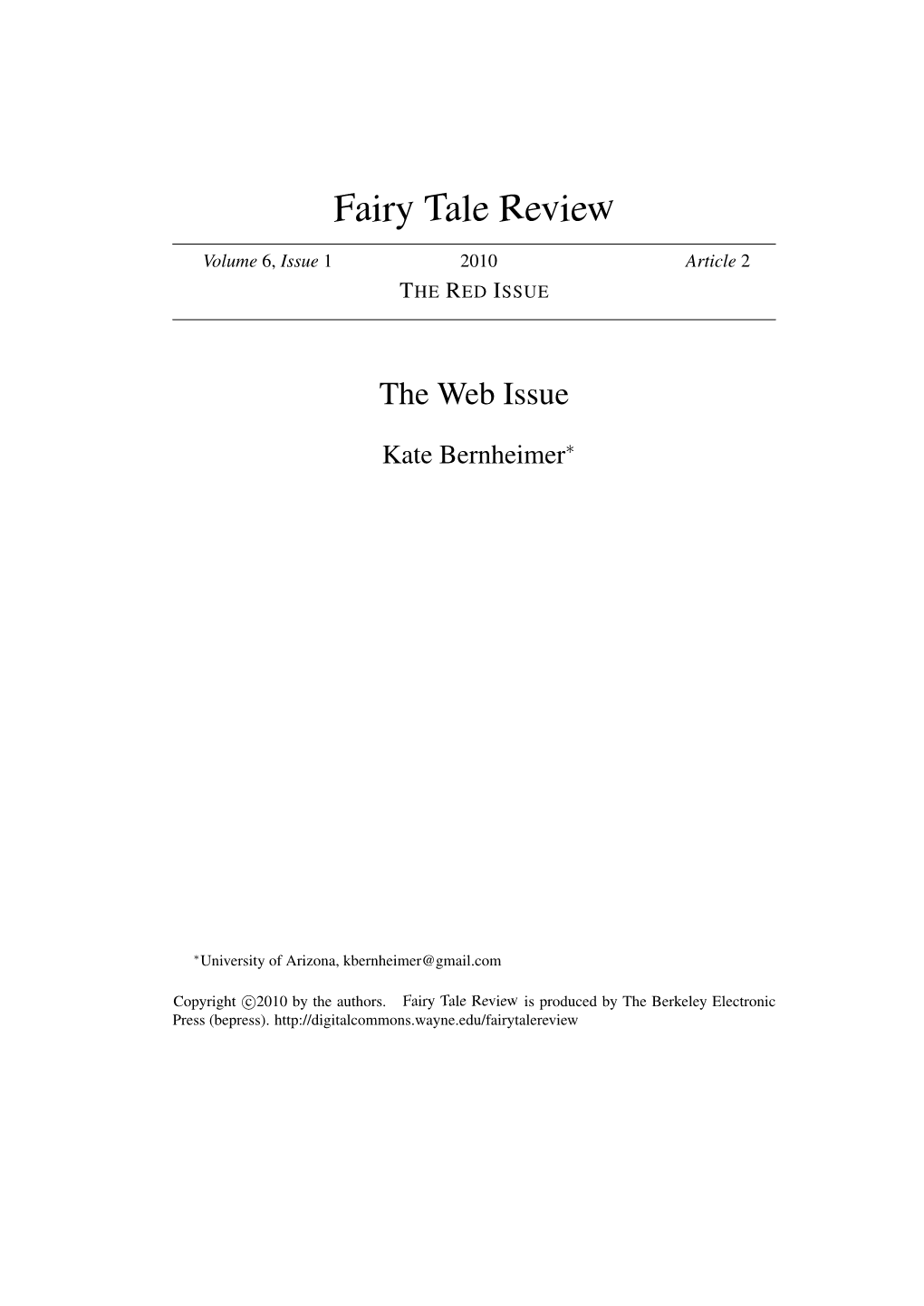 Fairy Tale Review