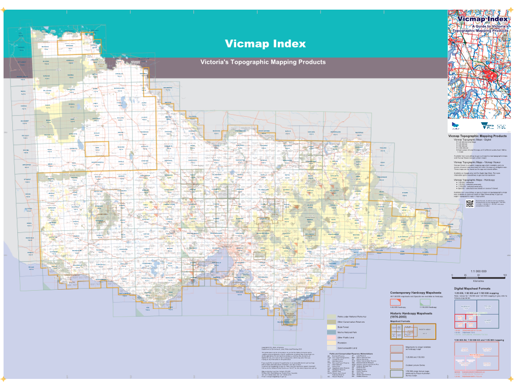 Vicmap Topographic Index Map 2020 Pdf 4.3 MB