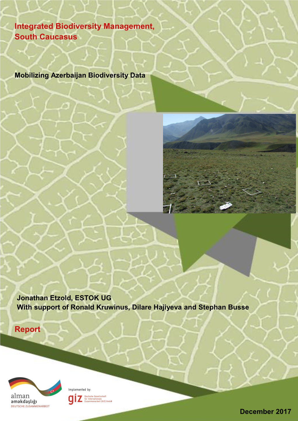 Integrated Biodiversity Management, South Caucasus Report