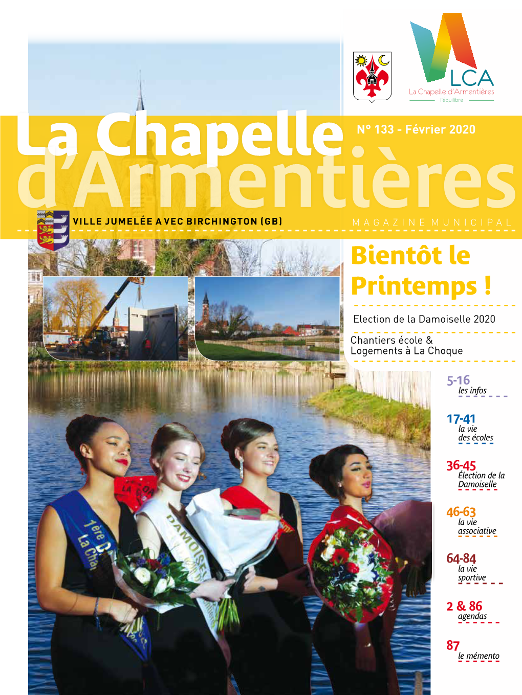 La Chapelle N° 133 - Février 2020 D’Armentières Ville Jumelée a Vec Birchington (GB) Magazine Municipal Bientôt Le Printemps !