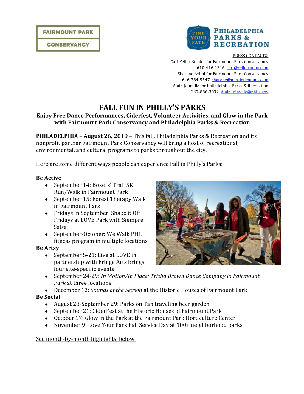 Fall Fun in Philly's Parks