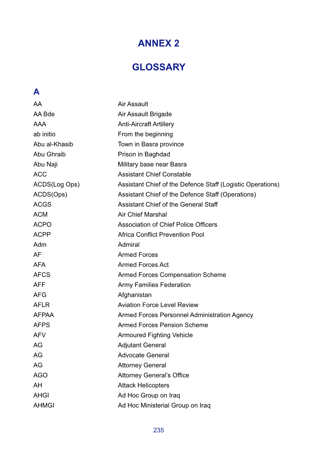 Annex 2 Glossary