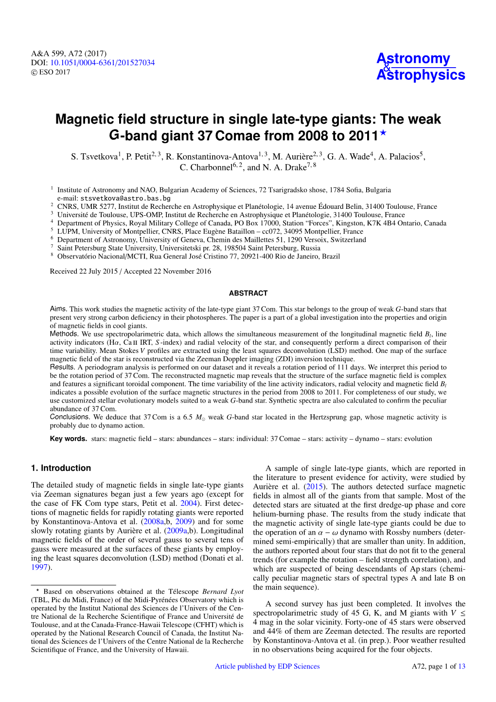 Magnetic Field Structure in Single Late-Type Giants