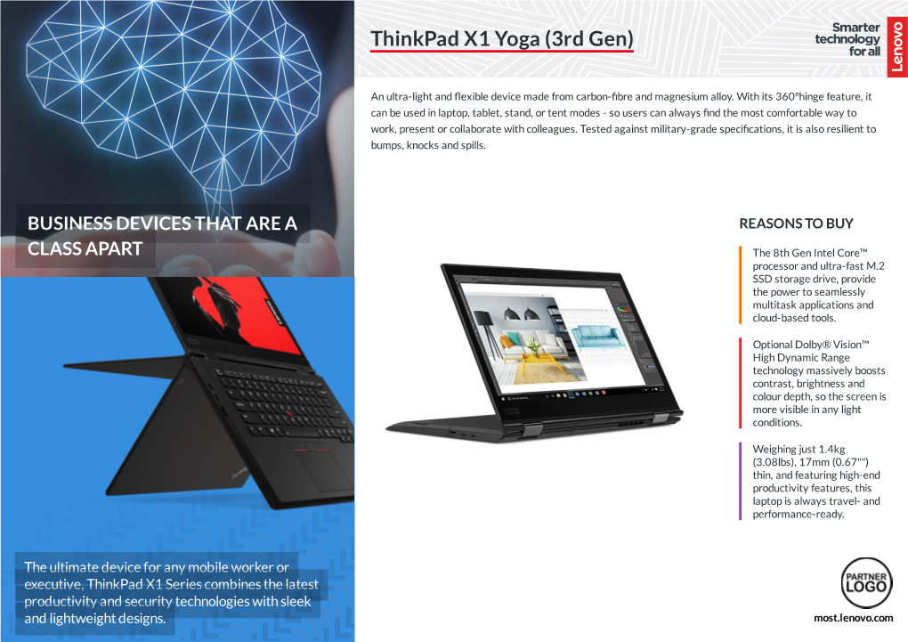 Thinkpad X1 Yoga (3Rd Gen)