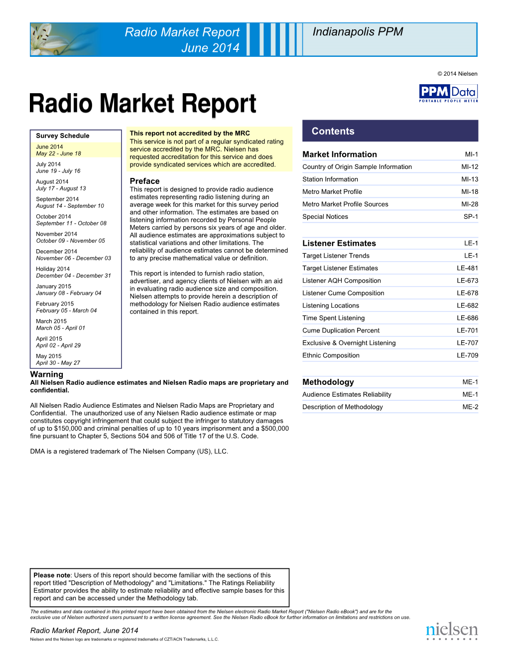 Radio Market Report June 2014