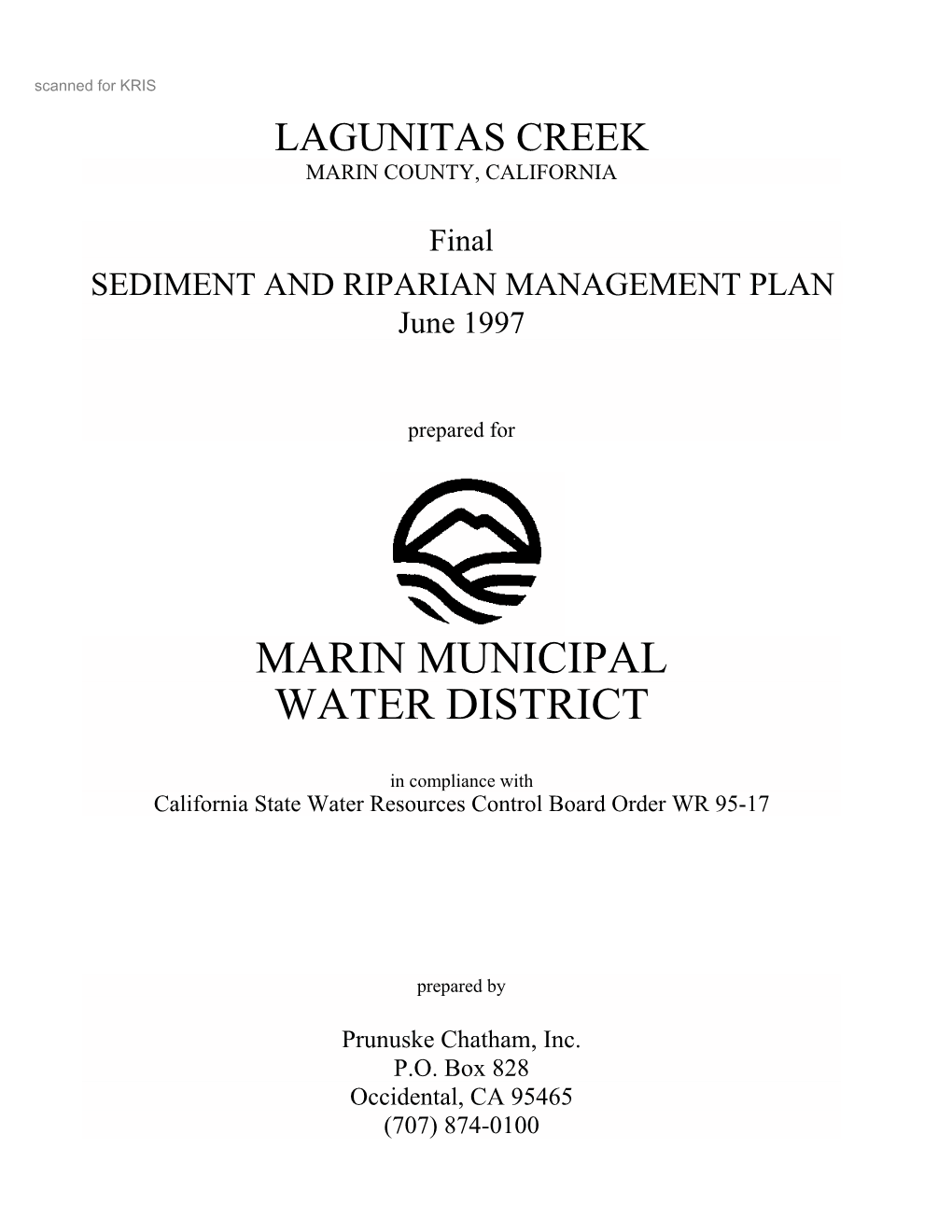 Marin Municipal Water District (MMWD)