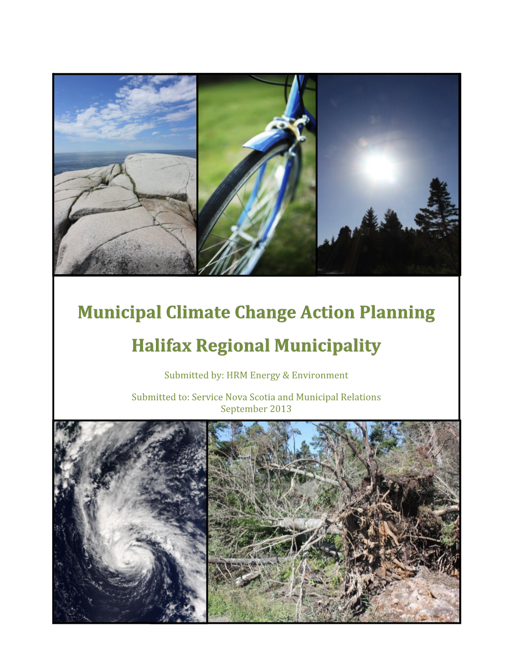 Municipal Climate Change Action Planning Halifax Regional Municipality