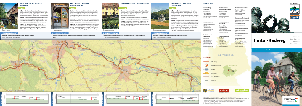 Ilmtal-Radweg Weimar Touristinformation@ Tel