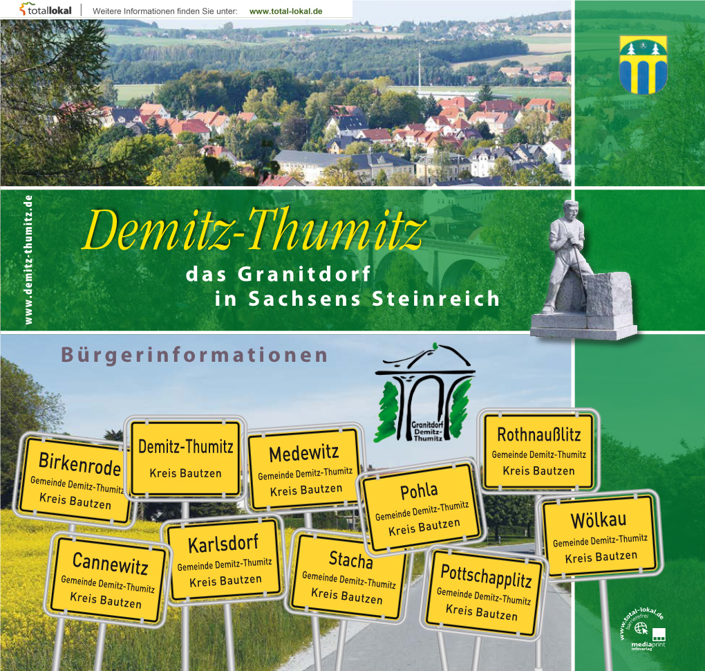 Demitz-Thumitz Das Granitdorf in Sachsens Steinreich Bürgerinformationen