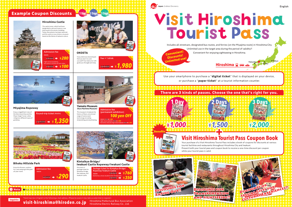 Visit Hiroshima Tourist Pass