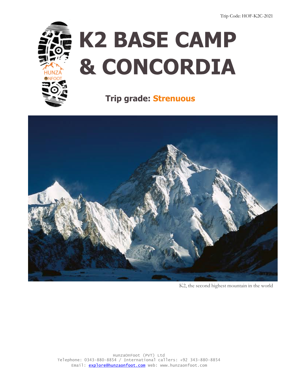 K2 Base Camp & Concordia