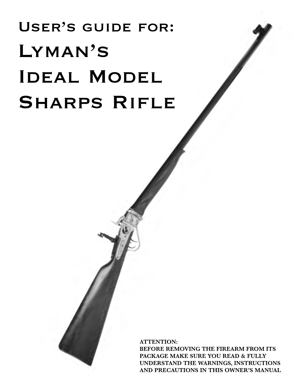 Lyman's Ideal Model Sharps Rifle