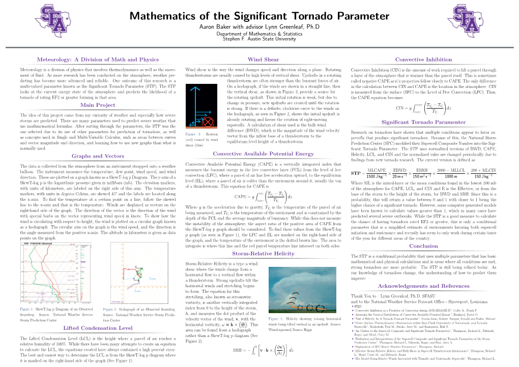 Mathematics of the Significant Tornado Parameter