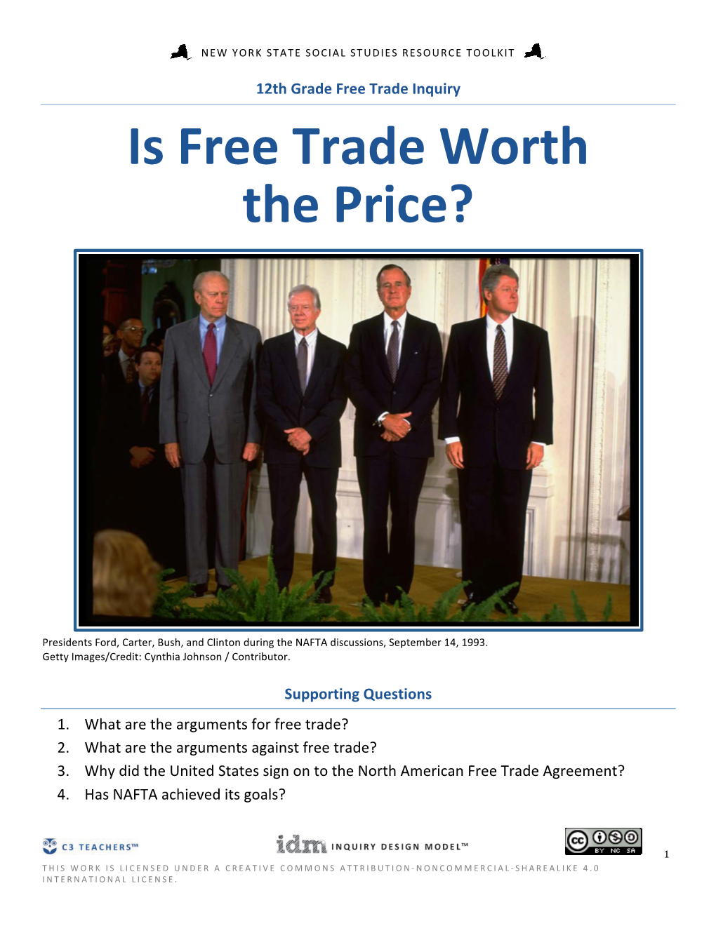 Is Free Trade Worth the Price?