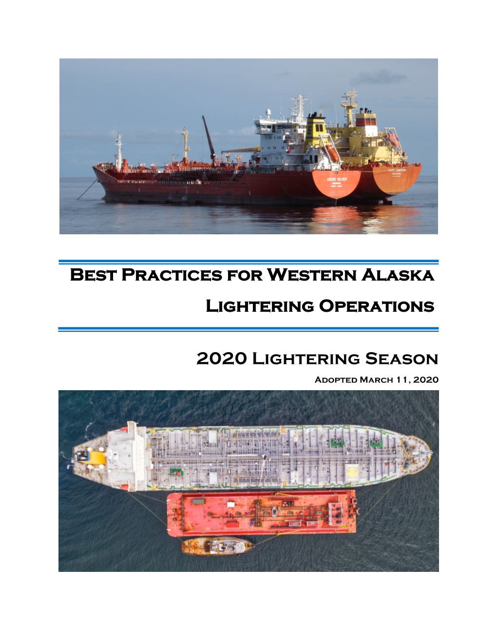 Best Practices for Western Alaska Lightering Operations 2020