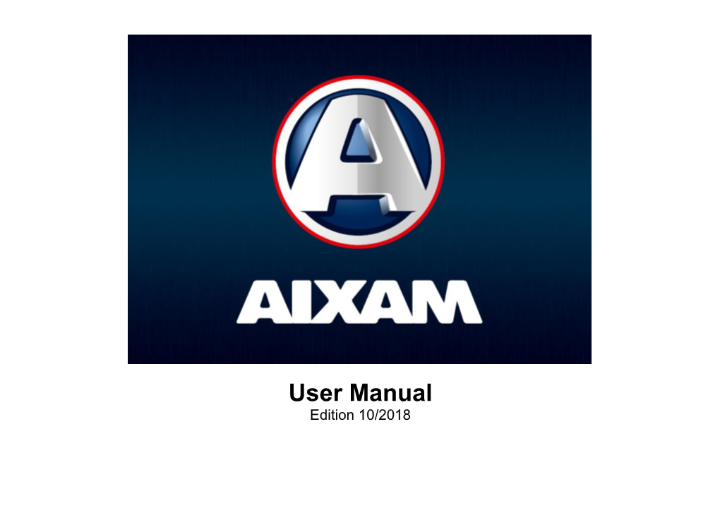 User Manual Edition 10/2018