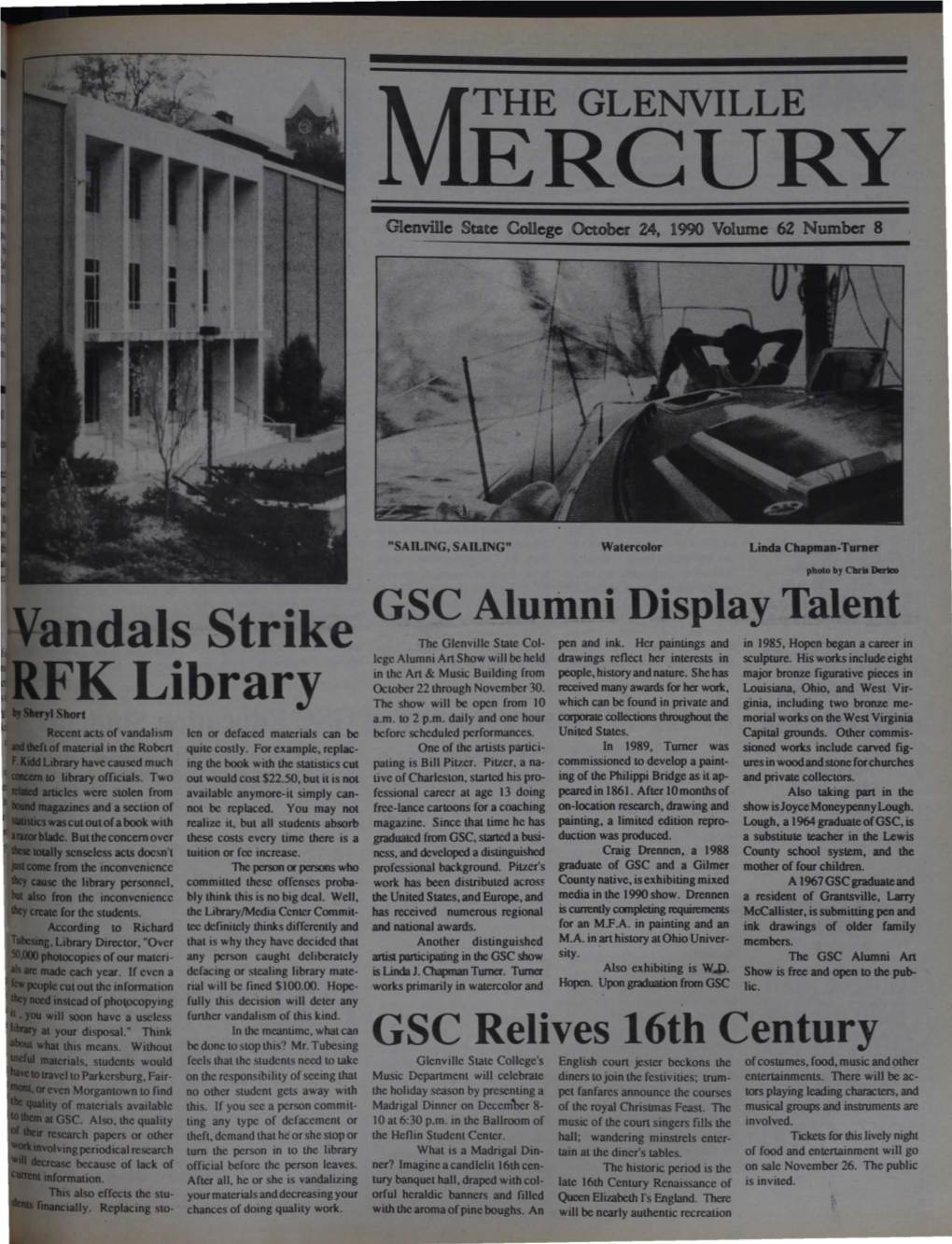 Glenville State College October Z4, 1990 Volume 6Z Number 8