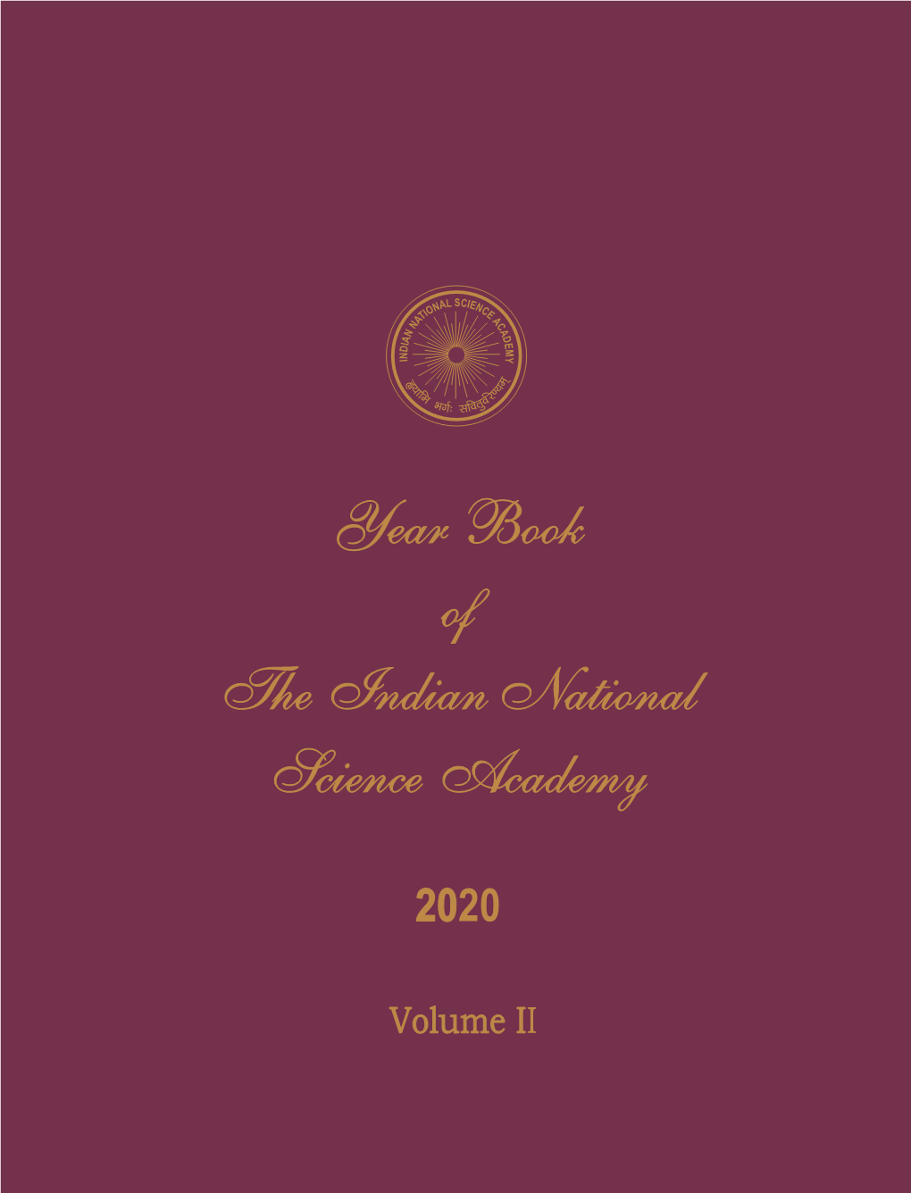 Year Book of the Indian National Science Academy