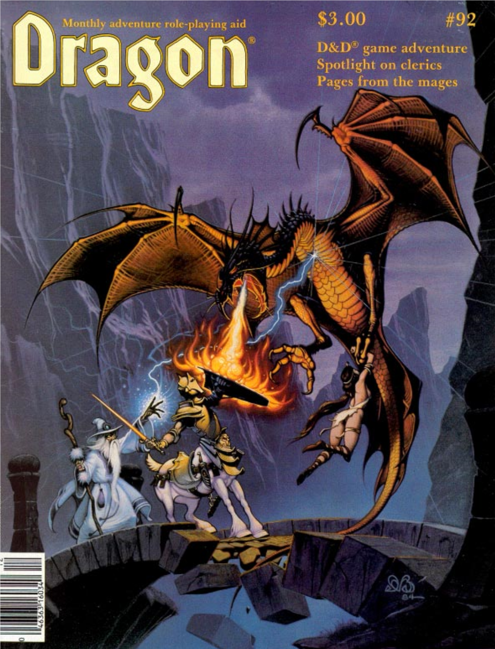 DRAGON Magazine for All Material Except Subscription Orders Is PO