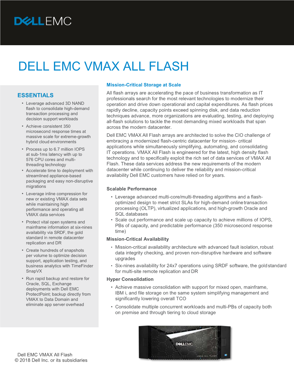 Dell Emc Vmax All Flash