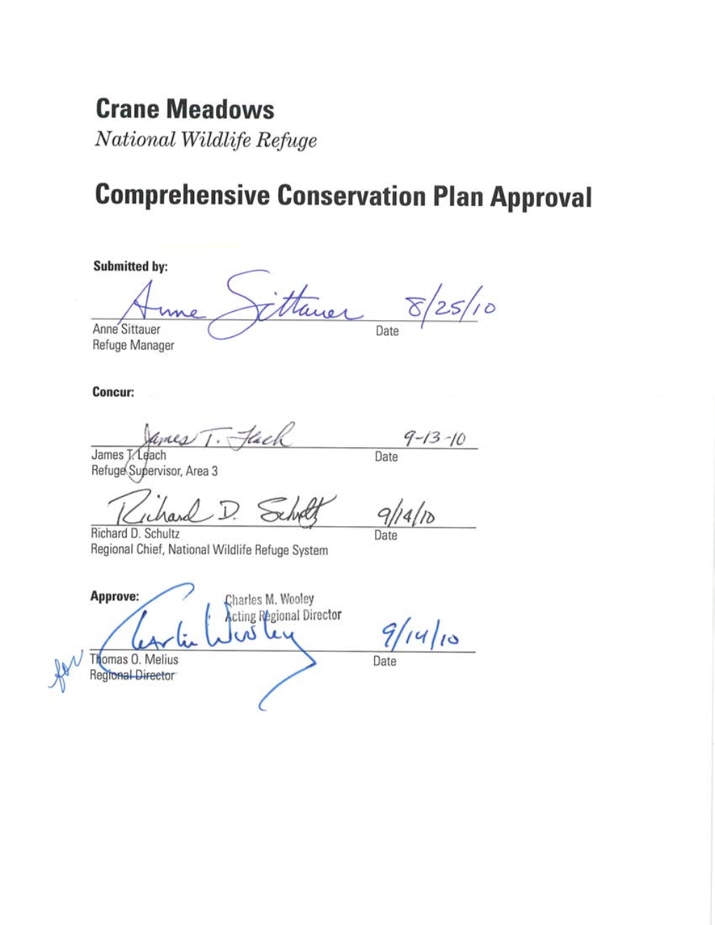 Comprehensive Conservation Plan