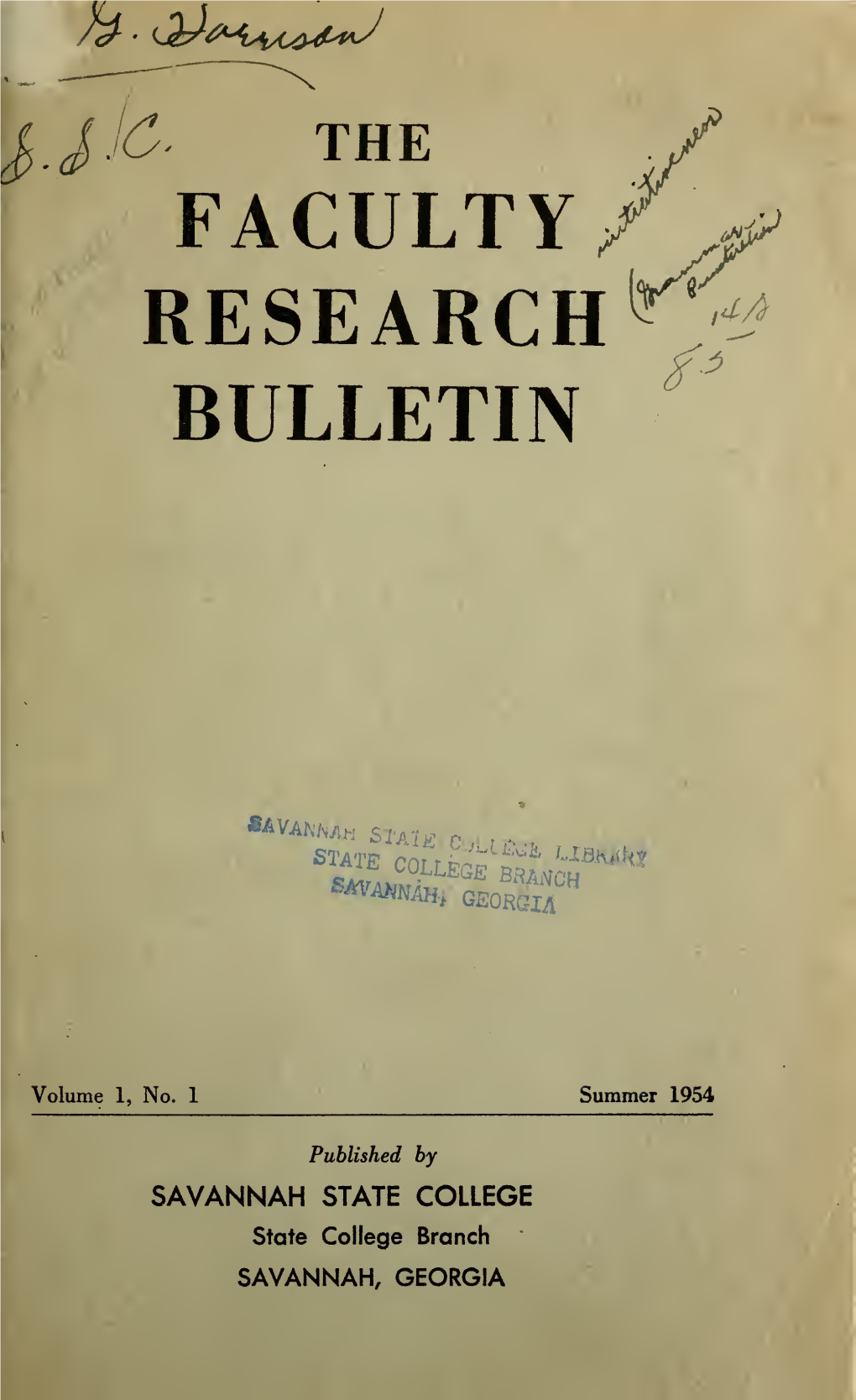 Research Bulletin
