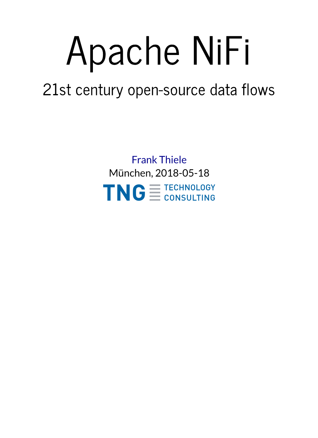 21St Century Open-Source Data Flows