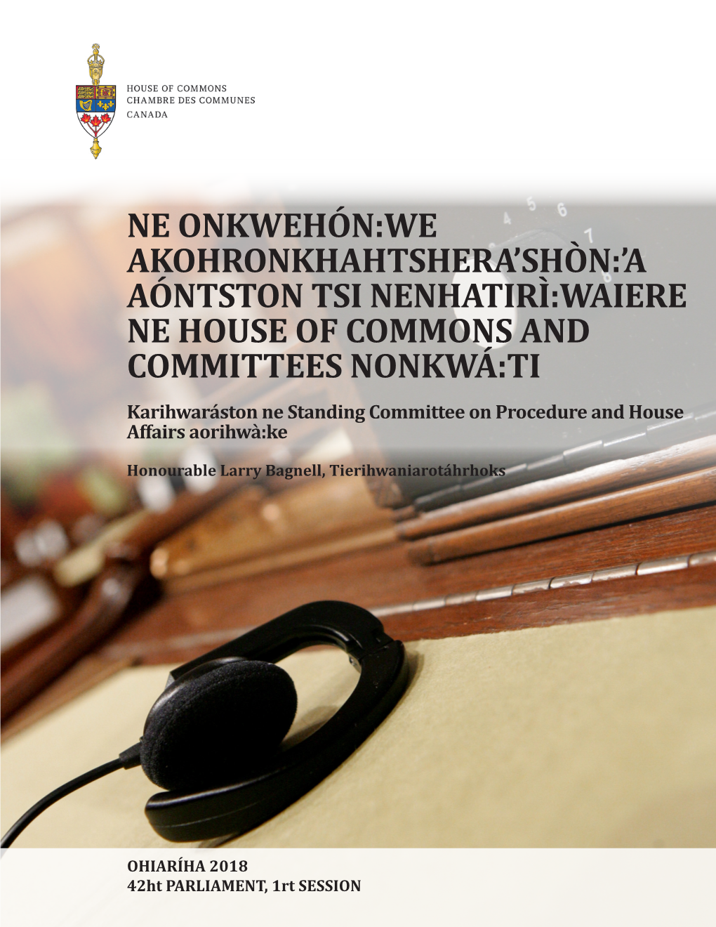 The Use of Indigenous Languages in Proceedings of the House Of