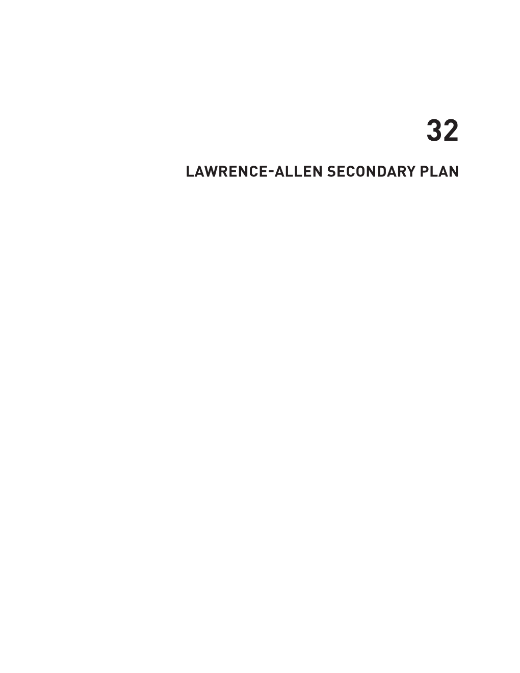 Lawrence-Allen Secondary Plan 32