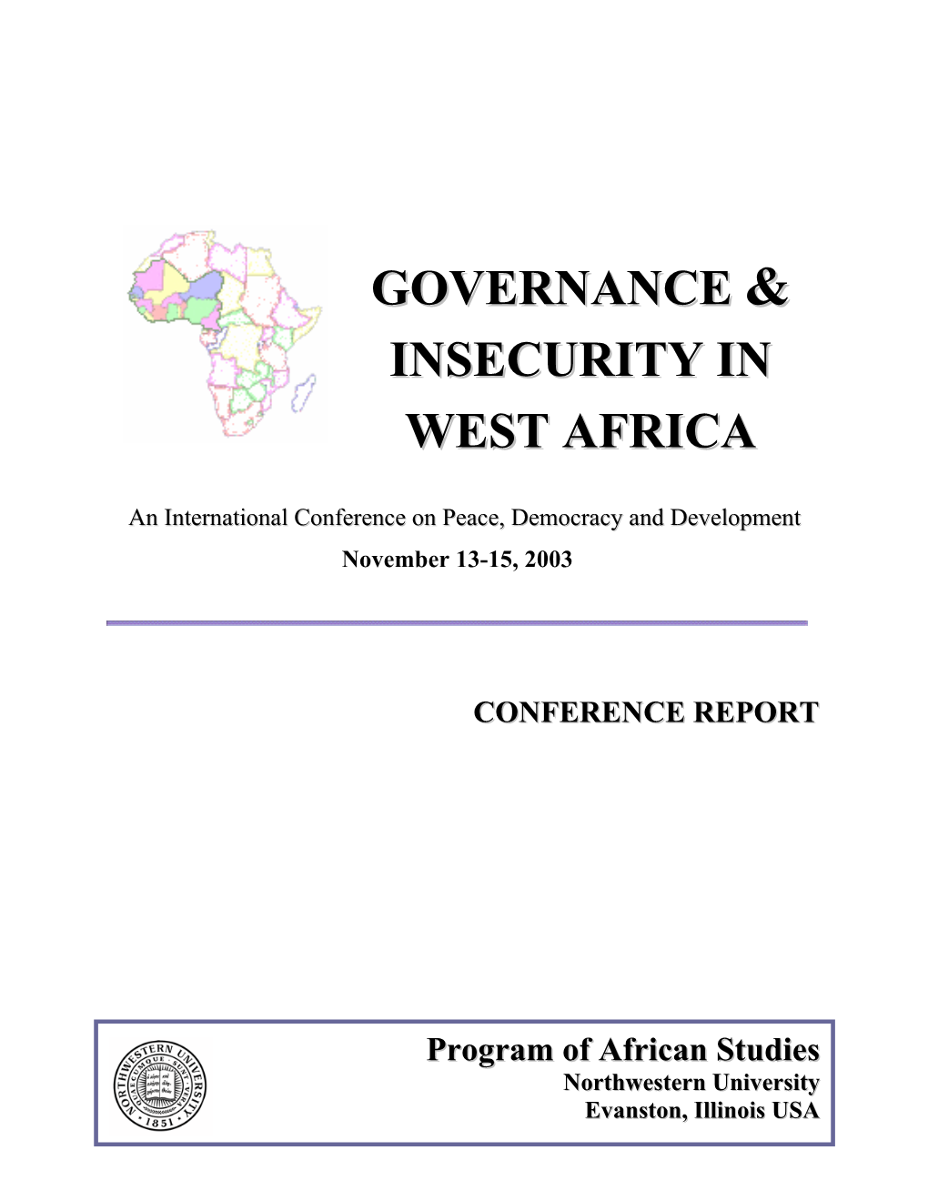 Governance Insecurity in West Africa