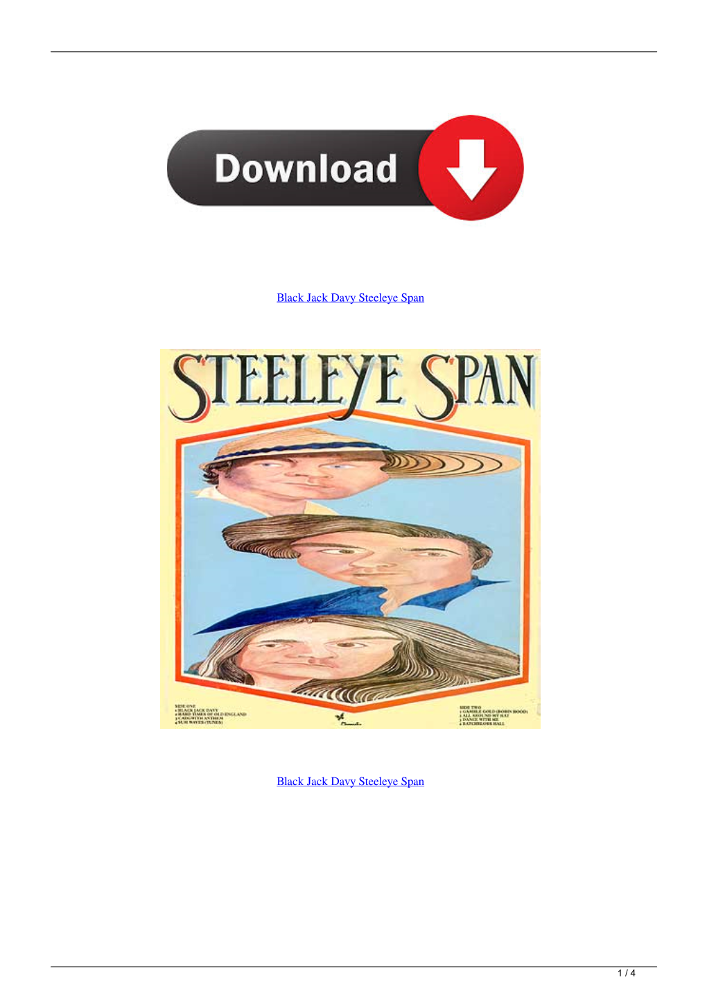 Black Jack Davy Steeleye Span