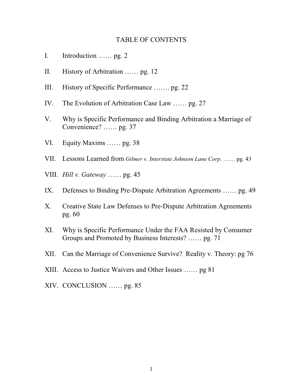 Binding Arbitration and Specific Performance Under the Faa: Will This Marriage of Convenience Survive?