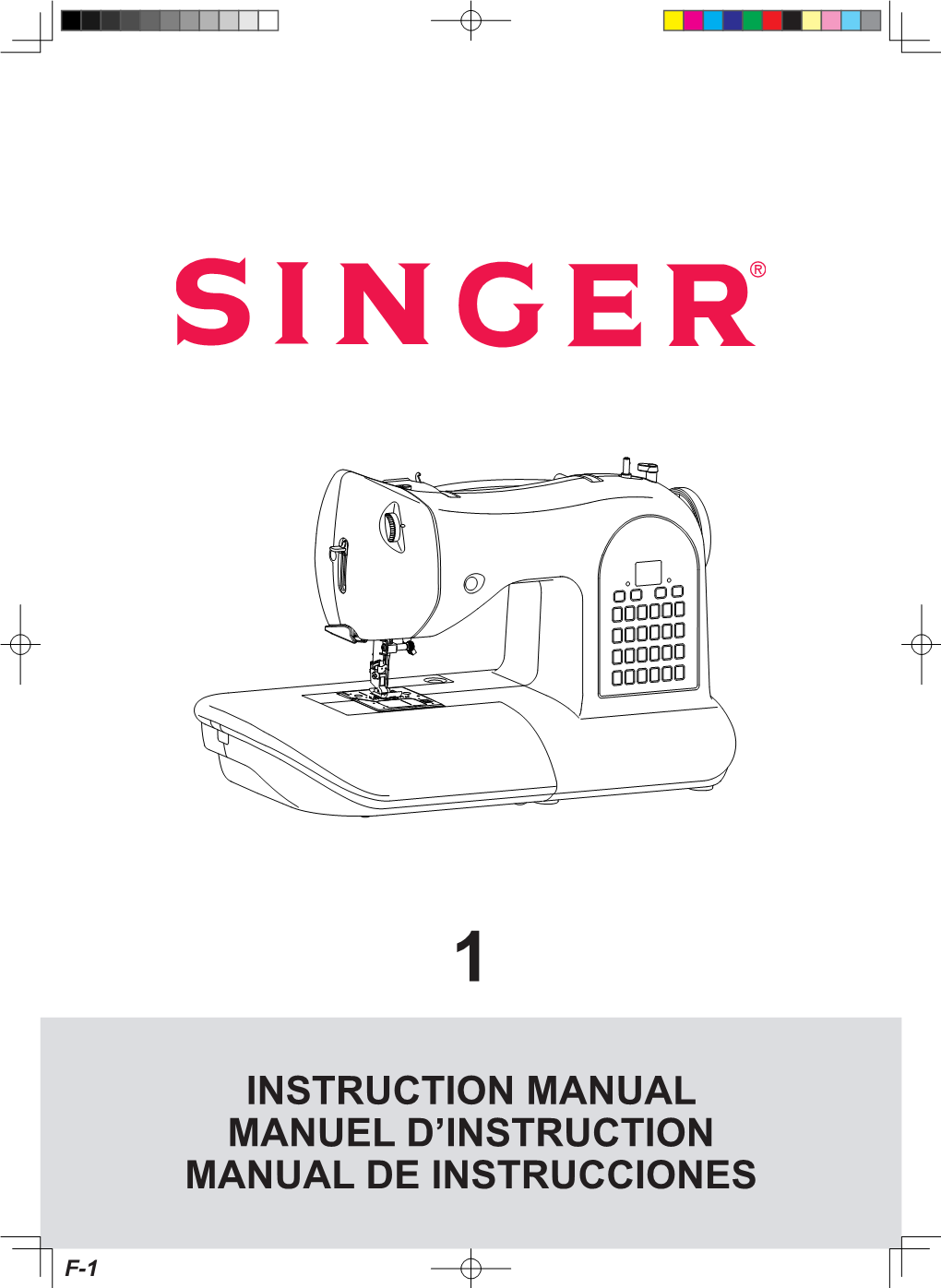 SINGER Sewing Machine Instruction Manual